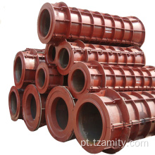 Moldes de concreto para fabricação de tubos de drenagem